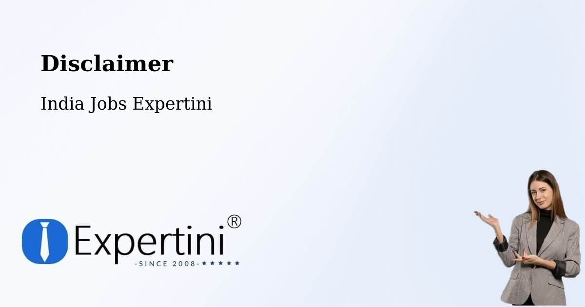 Disclaimer – Coimbatore - India Jobs Expertini